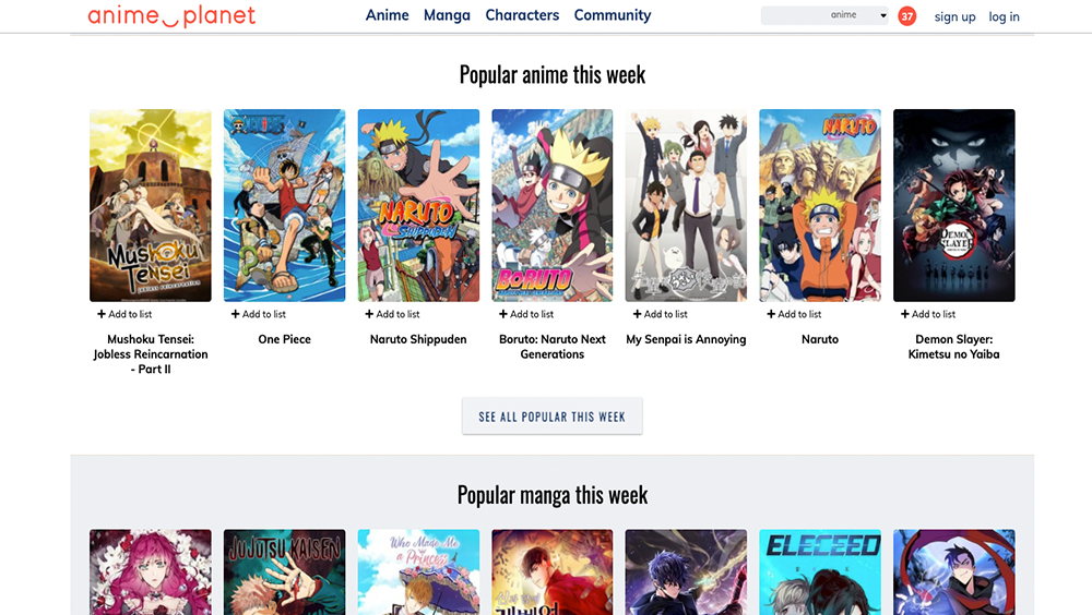 Anime Planet